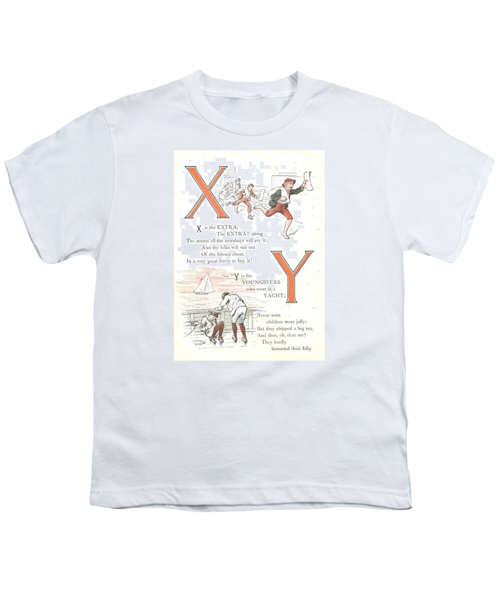 The Wurtherington Diary Youth T-Shirt featuring the painting Pretty Name ABC X and Y by Reynold Jay
