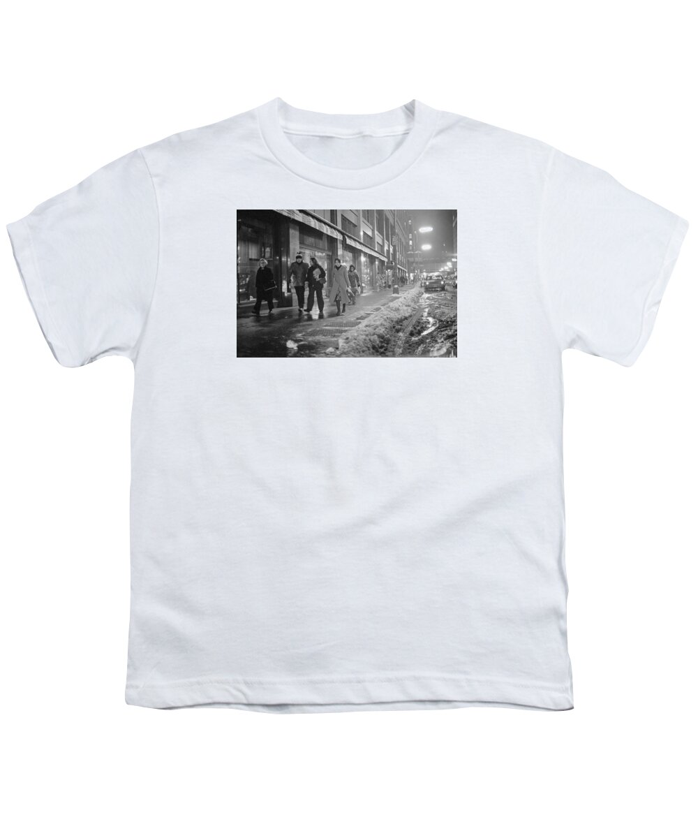 Actions Youth T-Shirt featuring the photograph Quitting time for Daytons staff by Mike Evangelist