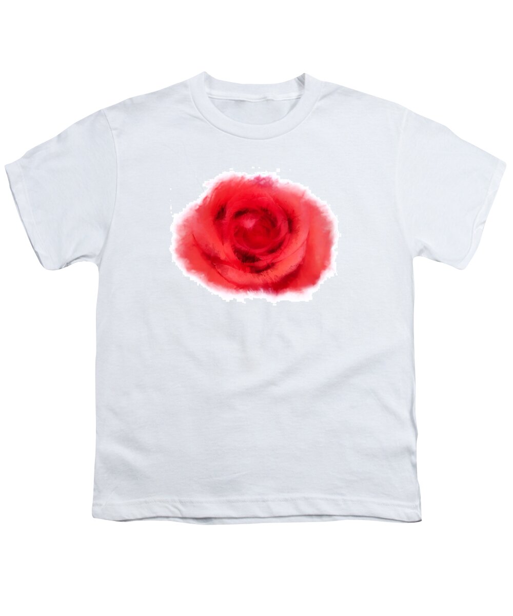 Rose Youth T-Shirt featuring the painting Rose by Mark Taylor