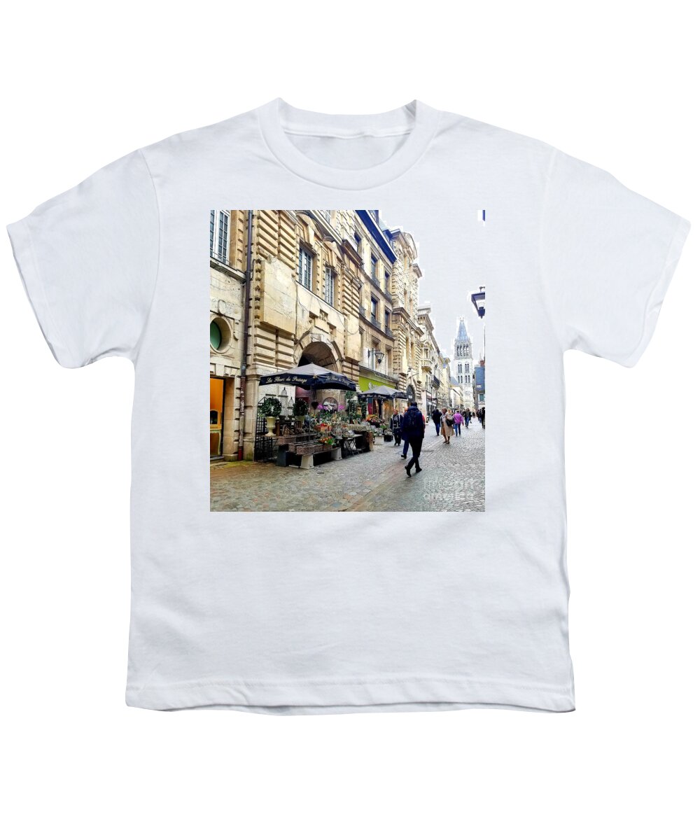 Rouen Youth T-Shirt featuring the photograph Rouen Passage by Amy Regenbogen