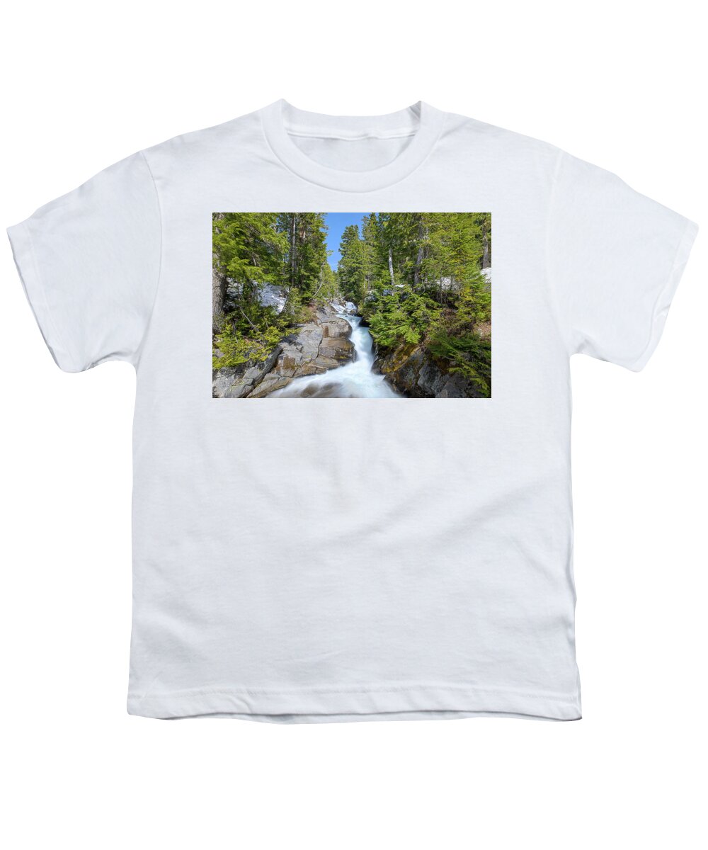 Photosbymch Youth T-Shirt featuring the photograph Ruby Falls on a Spring Afternoon by M C Hood