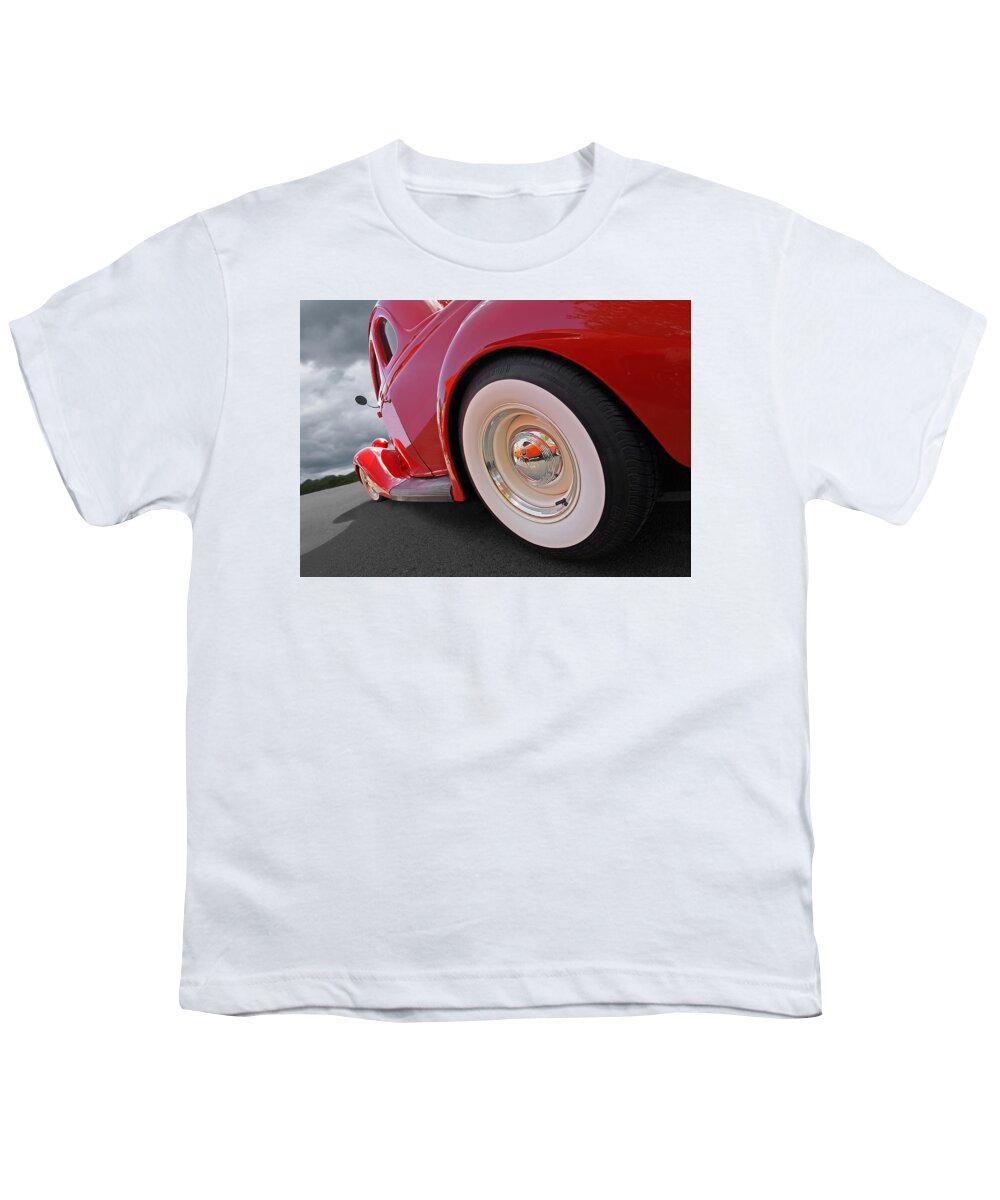 Classic Ford Car Youth T-Shirt featuring the photograph Rumblefest Red - Ford Coupe by Gill Billington