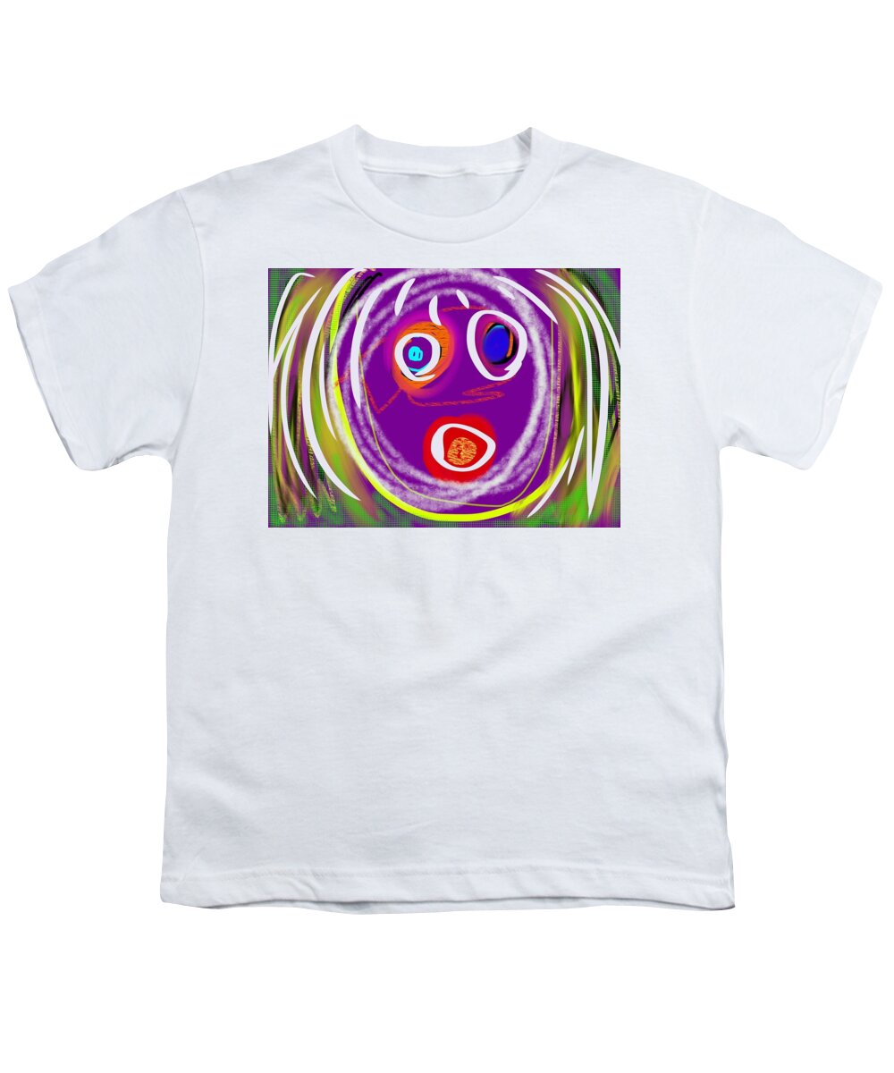 Susan Fielder Art Youth T-Shirt featuring the digital art Screaming for Attention by Susan Fielder