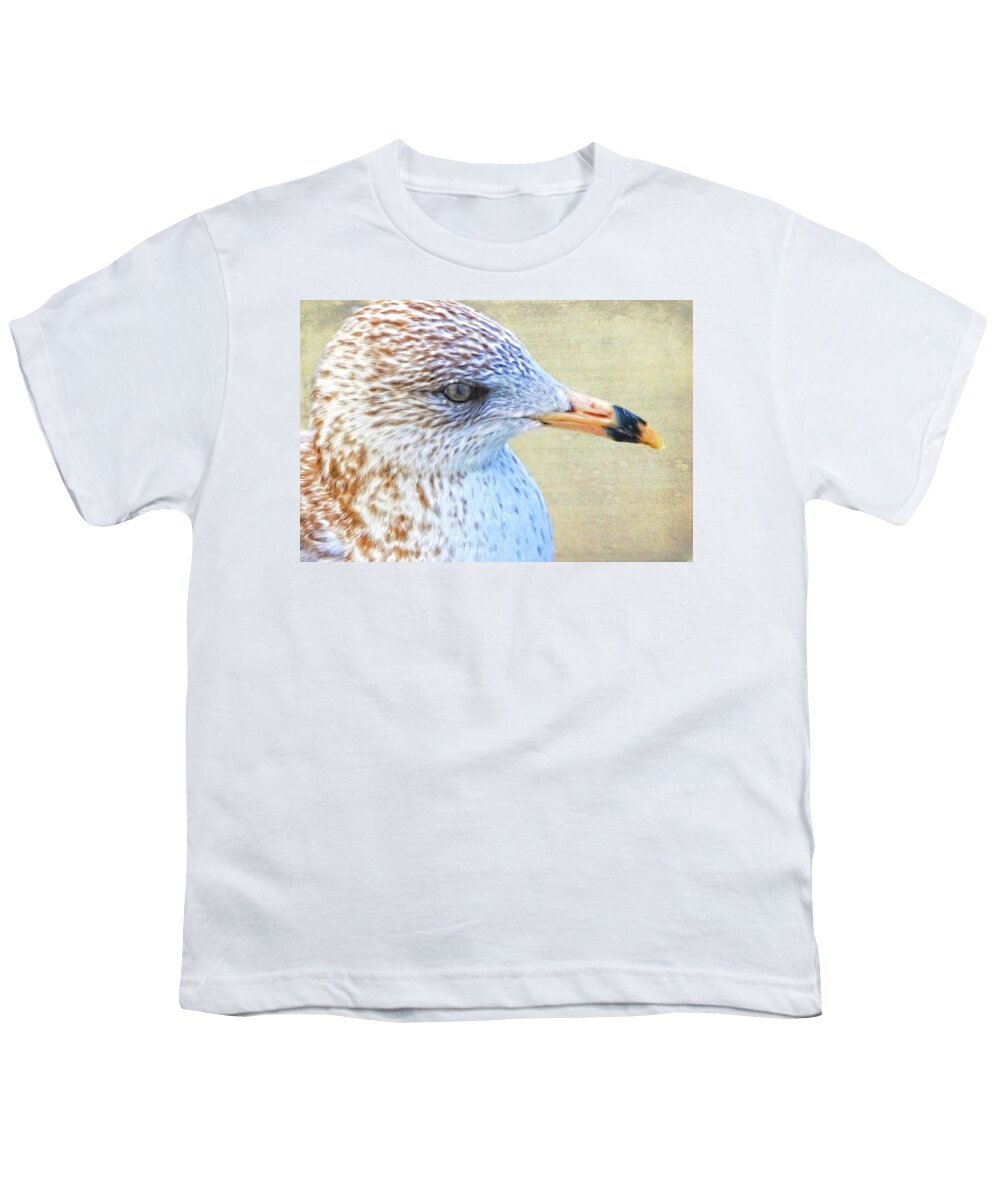 Alicegipsonphotographs Youth T-Shirt featuring the photograph Seagull Freckles by Alice Gipson
