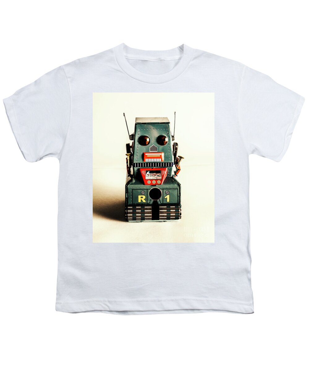 1960 Youth T-Shirt featuring the photograph Simple robot from 1960 by Jorgo Photography