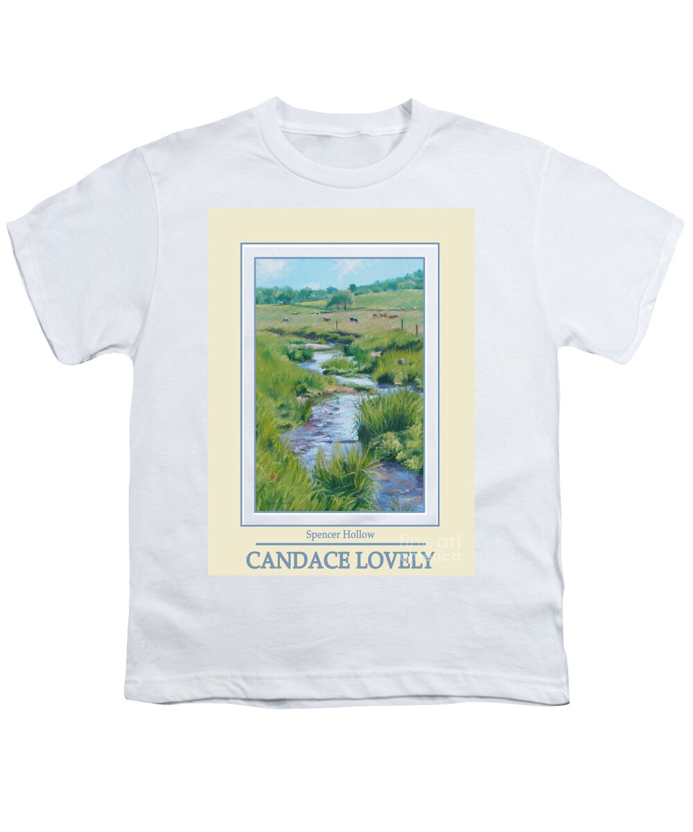 Vermont Youth T-Shirt featuring the painting Spencer Hollow Poster by Candace Lovely