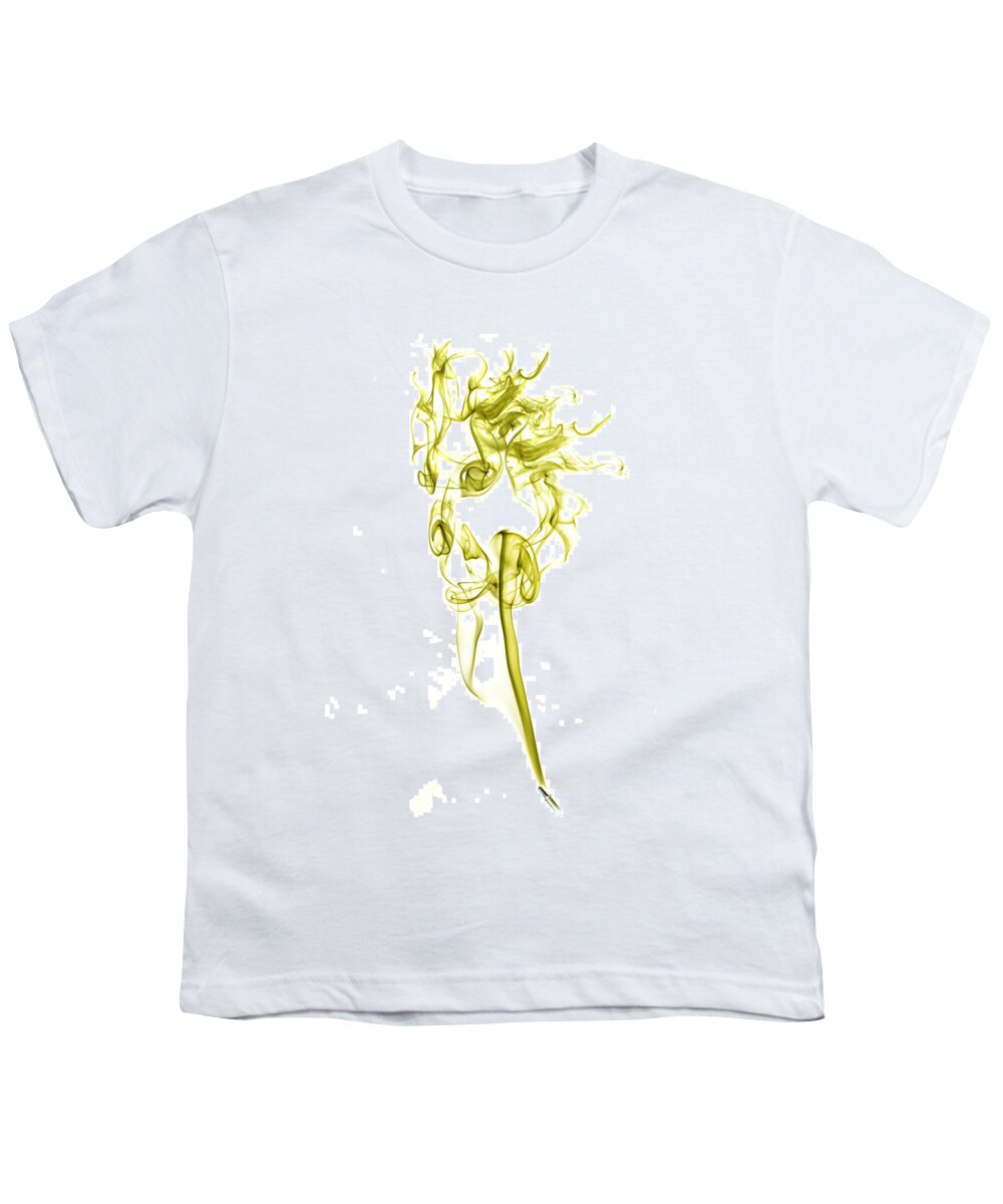 Smoke Youth T-Shirt featuring the photograph Ghostly Smoke - Yellow by Nick Bywater