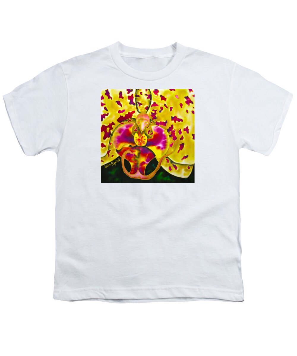 Jean-baptiste Design Youth T-Shirt featuring the painting Spotted Orchid by Daniel Jean-Baptiste