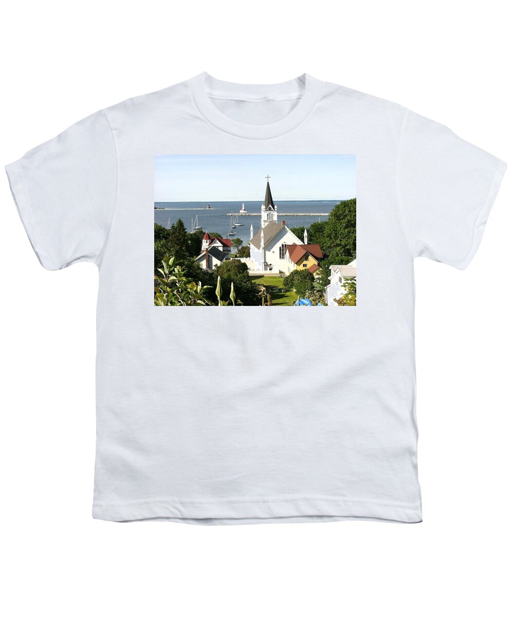 Ste. Anne's Catholic Church Youth T-Shirt featuring the photograph Ste. Anne's Catholic Church by Keith Stokes