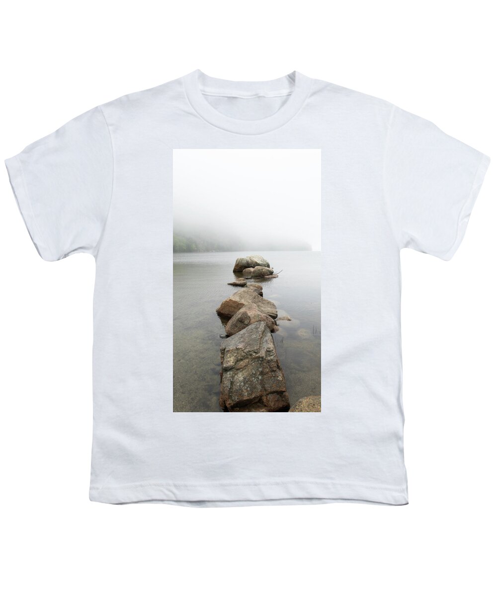 Rocks Youth T-Shirt featuring the photograph Stepping into the Unknown by Holly Ross