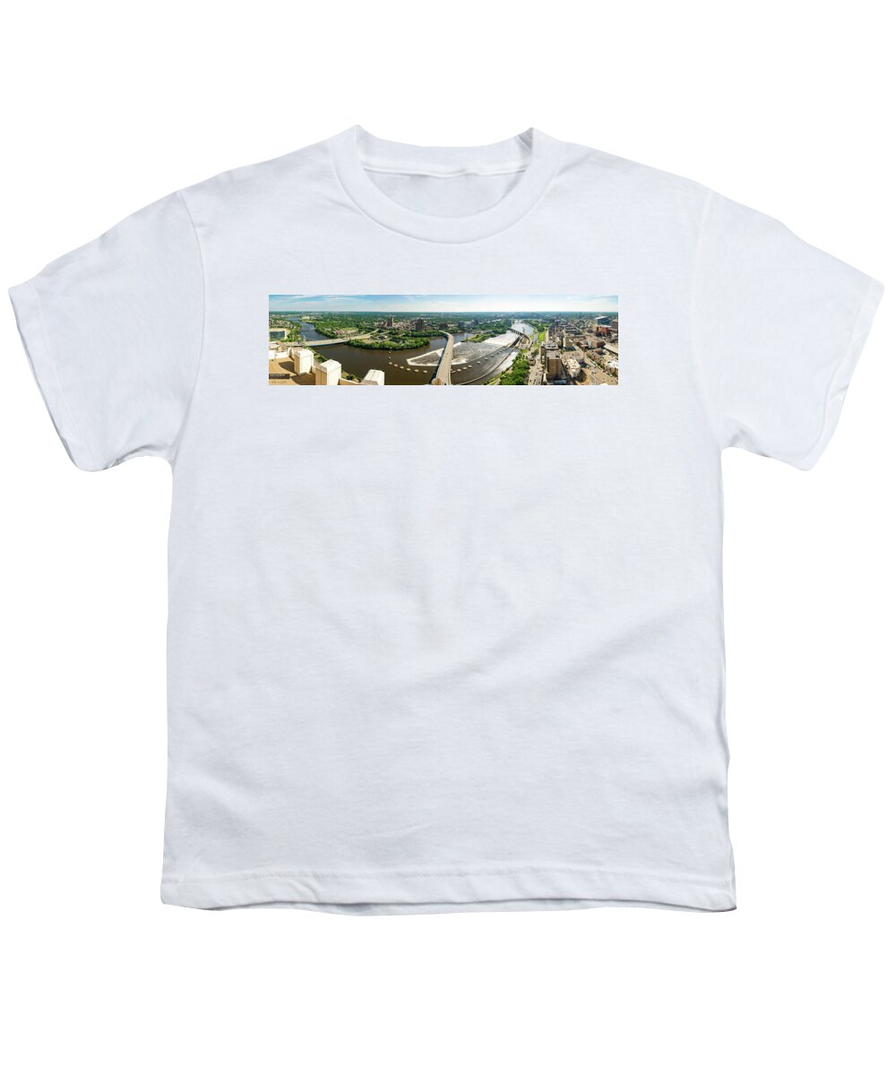 Minneapolis Youth T-Shirt featuring the photograph Summer in the Mill City by Mike Evangelist