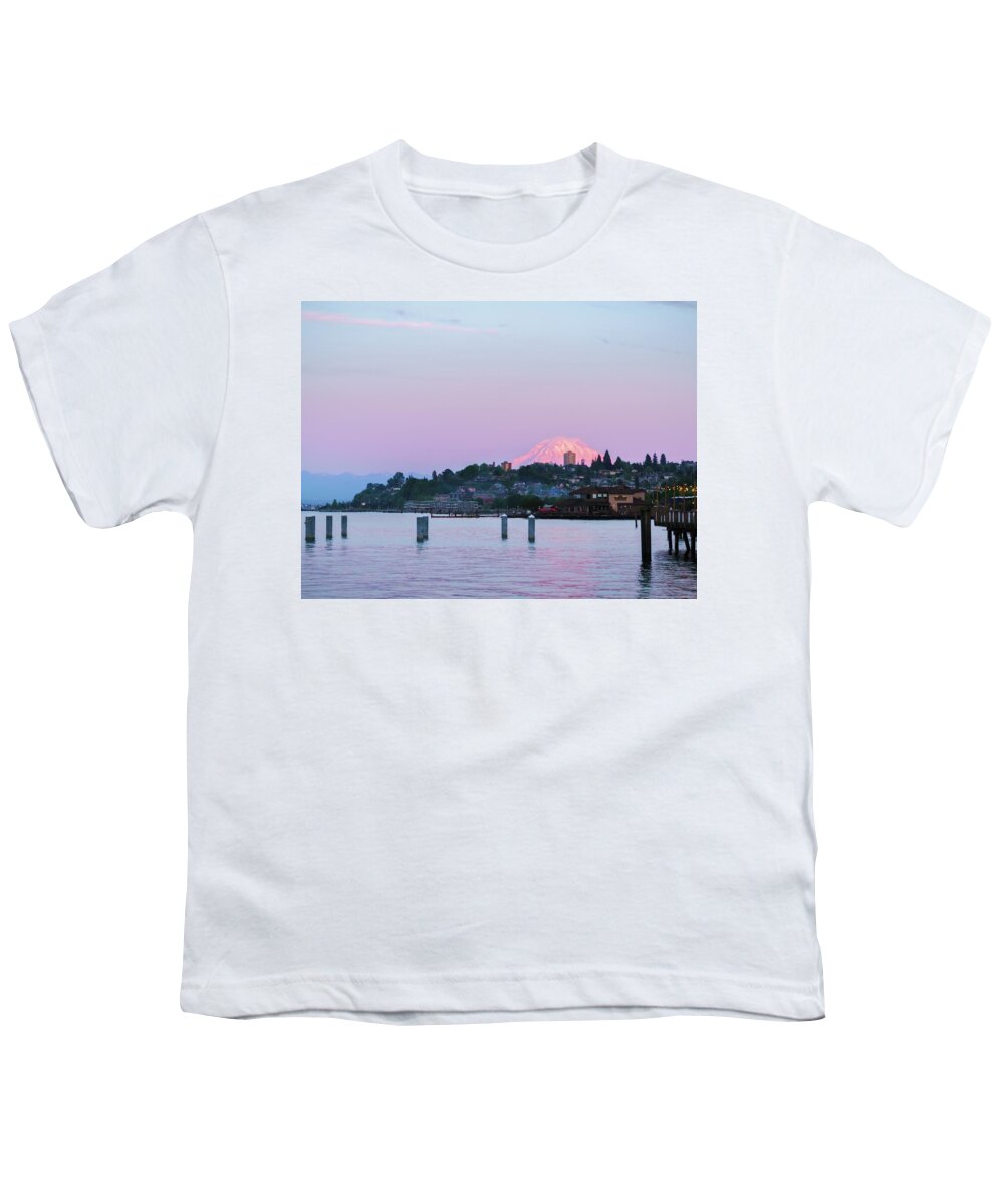 Tacoma Youth T-Shirt featuring the photograph Tacoma Sunset by Ken Stanback