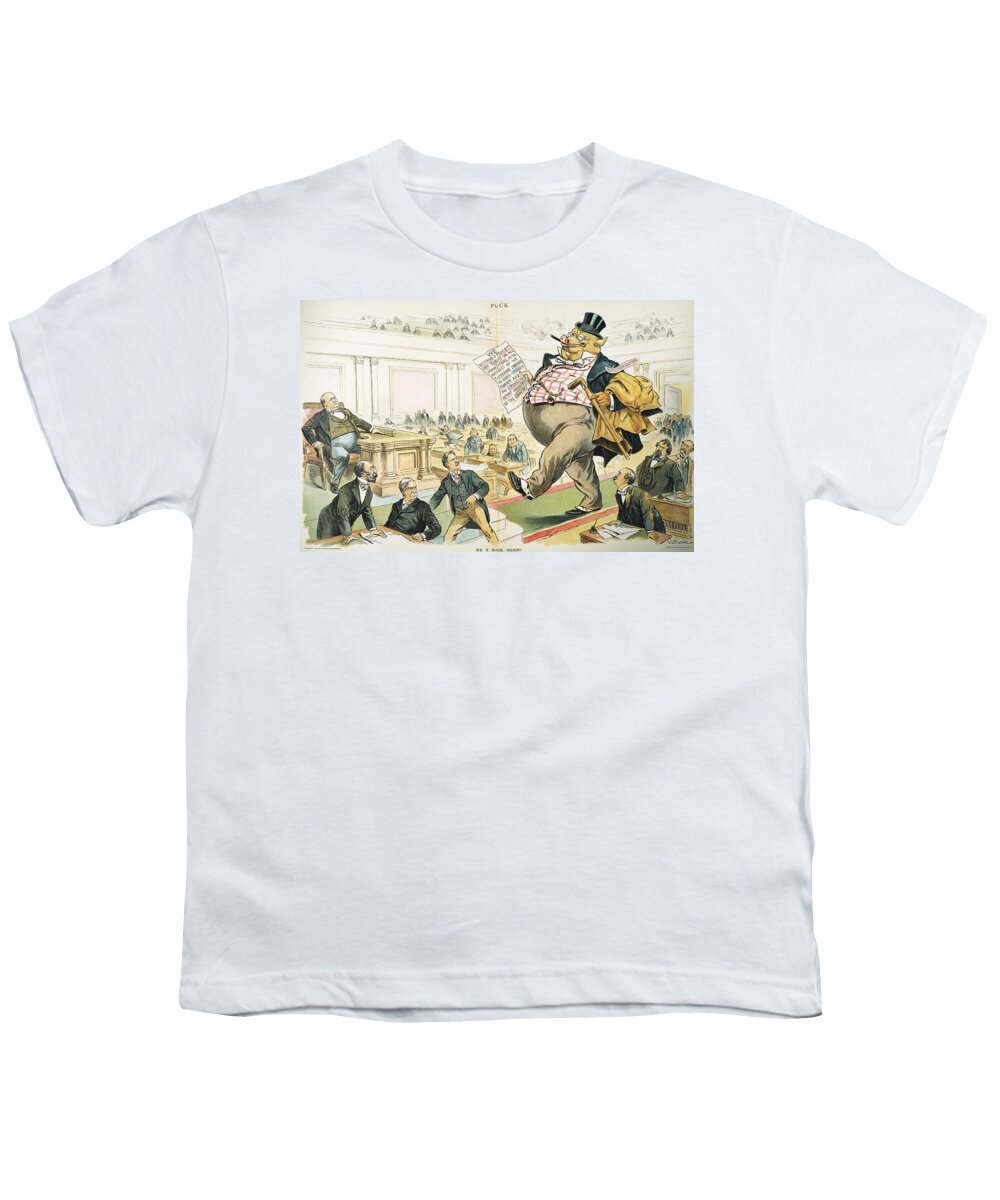 1897 Youth T-Shirt featuring the photograph Tariff Lobbyist, 1897 by Granger