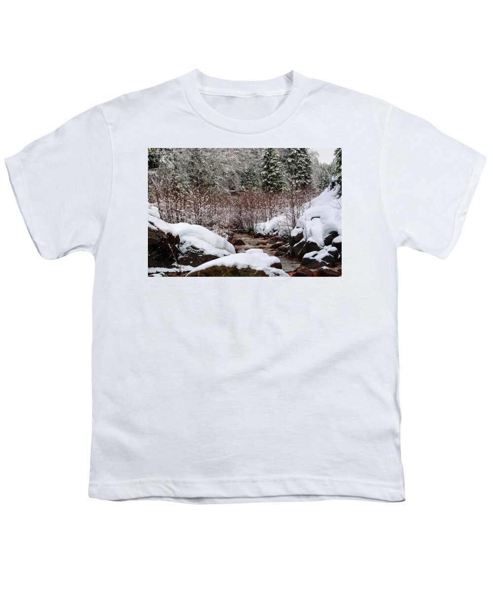 Landscape Youth T-Shirt featuring the photograph The Color of Winter by Tikvah's Hope