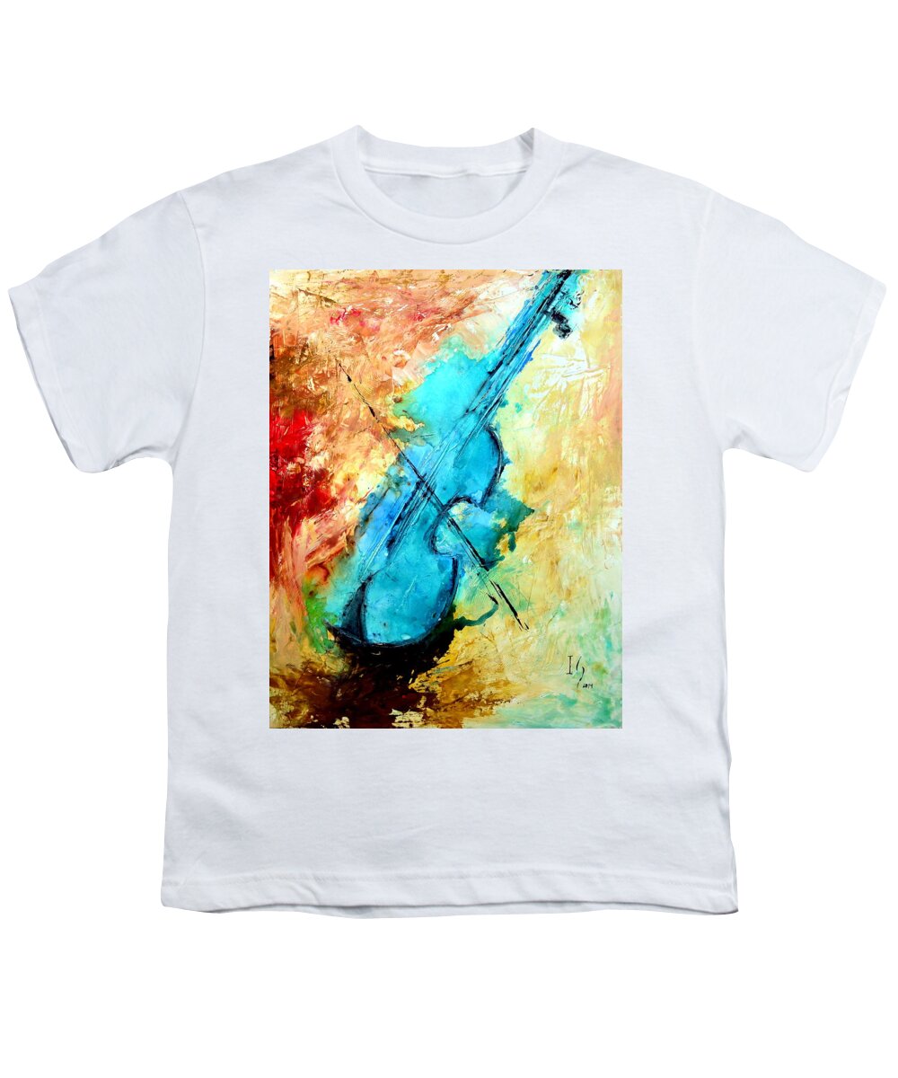 Music Youth T-Shirt featuring the mixed media The Sound by Ivan Guaderrama
