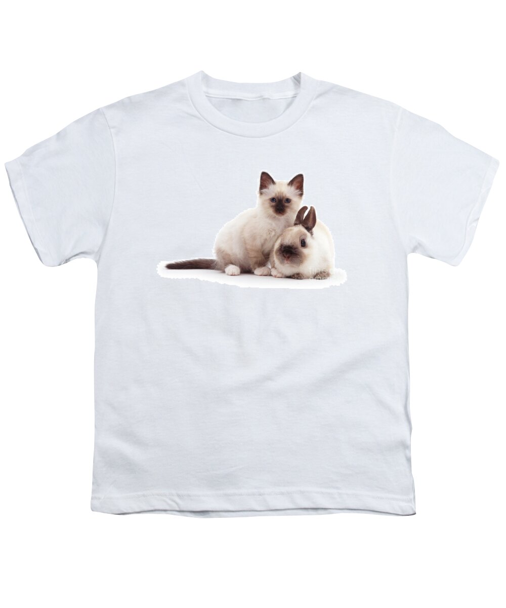 Netherland Dwarf Youth T-Shirt featuring the photograph The Twins by Warren Photographic