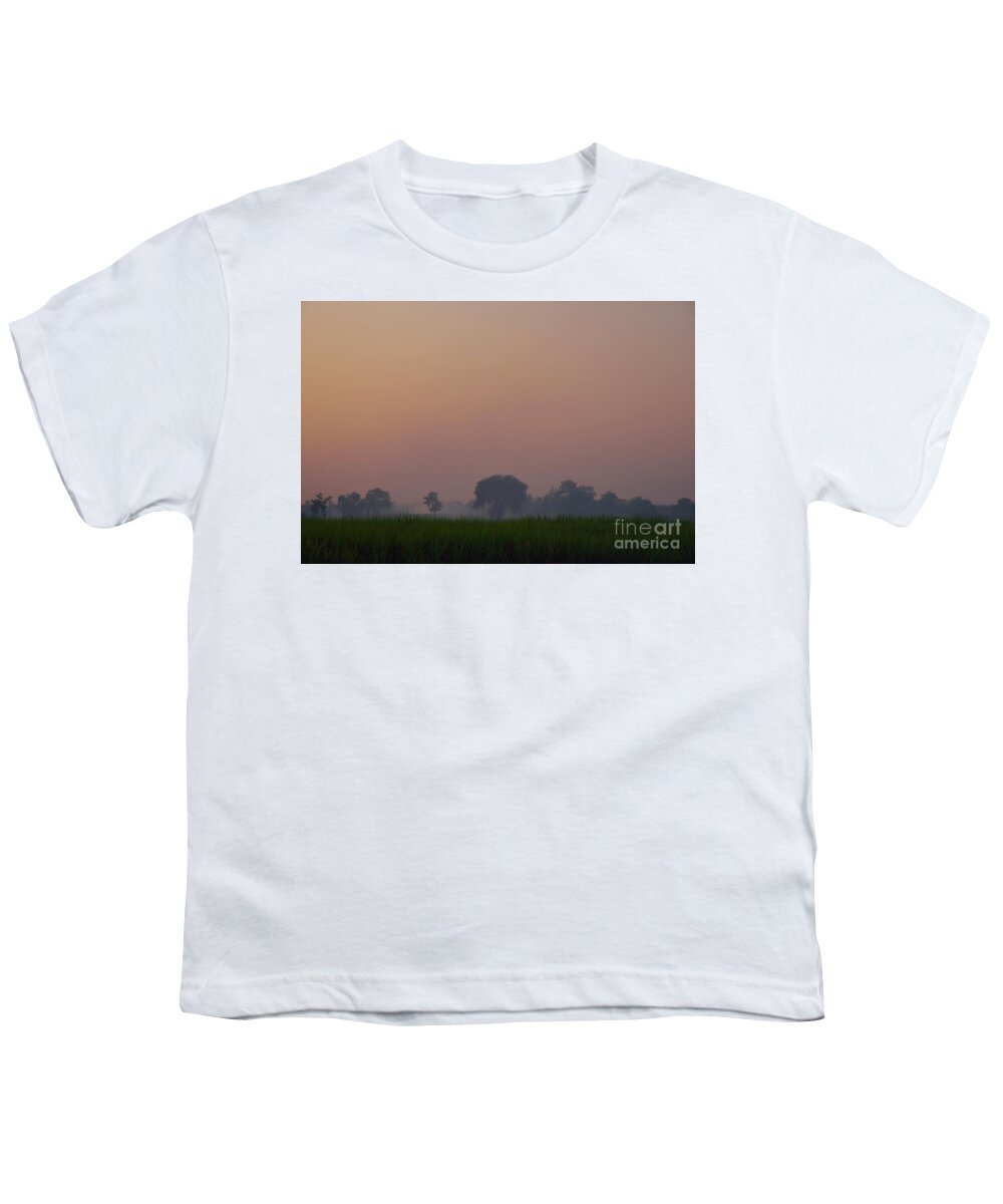 Sunset Youth T-Shirt featuring the photograph Tranquility of dusk by Kiran Joshi