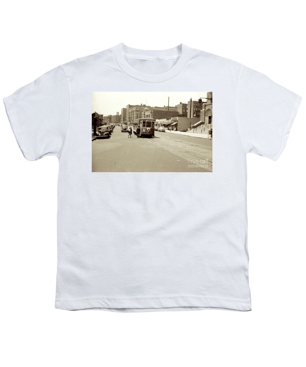Trolley Youth T-Shirt featuring the photograph Trolley Time by Cole Thompson