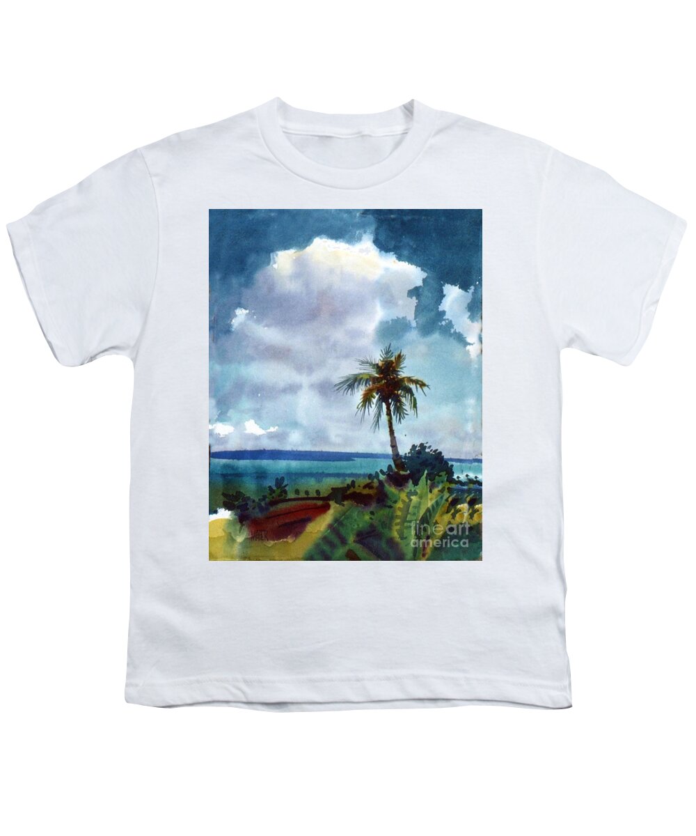 Tropic Youth T-Shirt featuring the painting Tropical Afternoon by Donald Maier