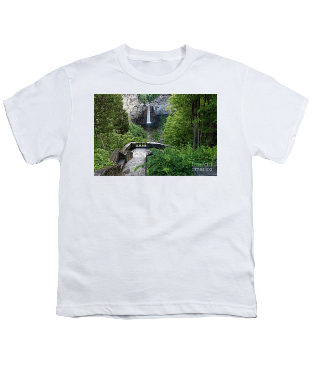 Waterfall Youth T-Shirt featuring the photograph Taughannock Falls, New York by Kevin Shields