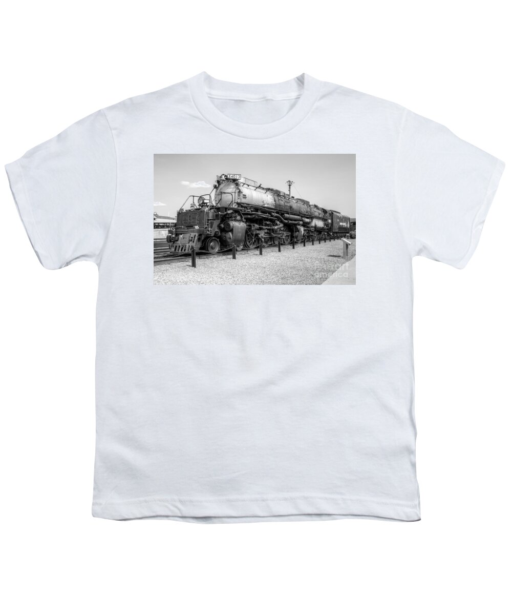 Trains Youth T-Shirt featuring the photograph Union Pacific 4012 by Anthony Sacco
