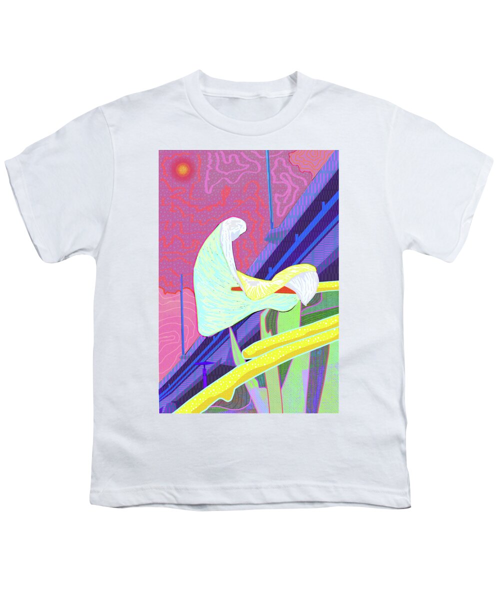 City Youth T-Shirt featuring the digital art Urban Bloom 1 by Rod Whyte