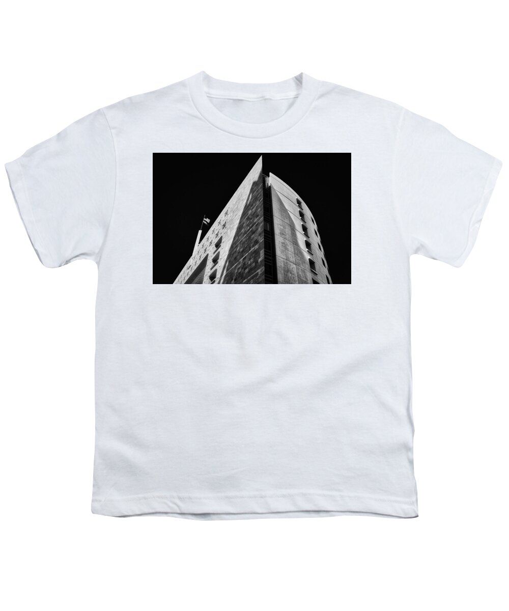 Architecture Youth T-Shirt featuring the photograph Urban Contrast by Mark David Gerson