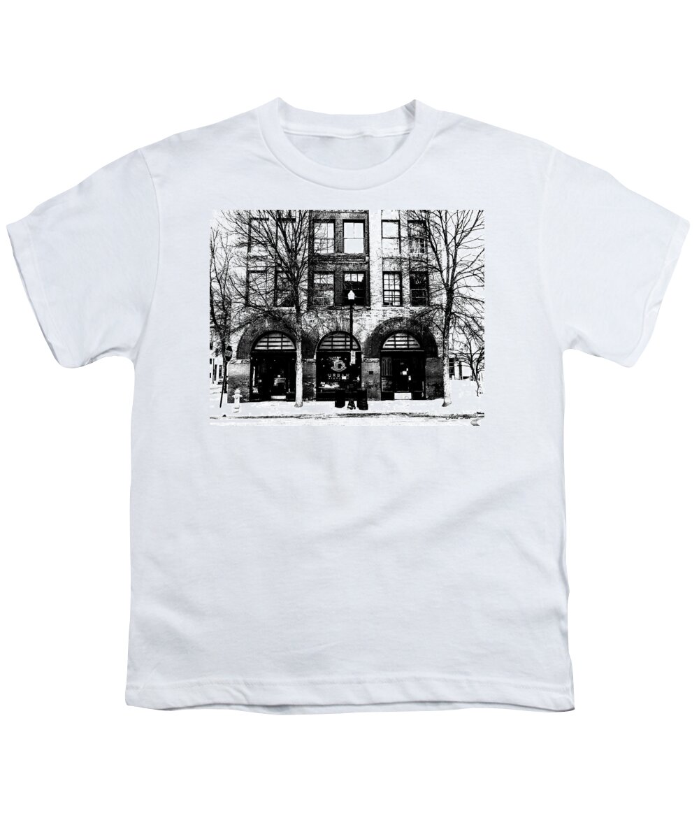 Urban Stampede Youth T-Shirt featuring the photograph Urban Stampede Sketch Art 1 by Jana Rosenkranz