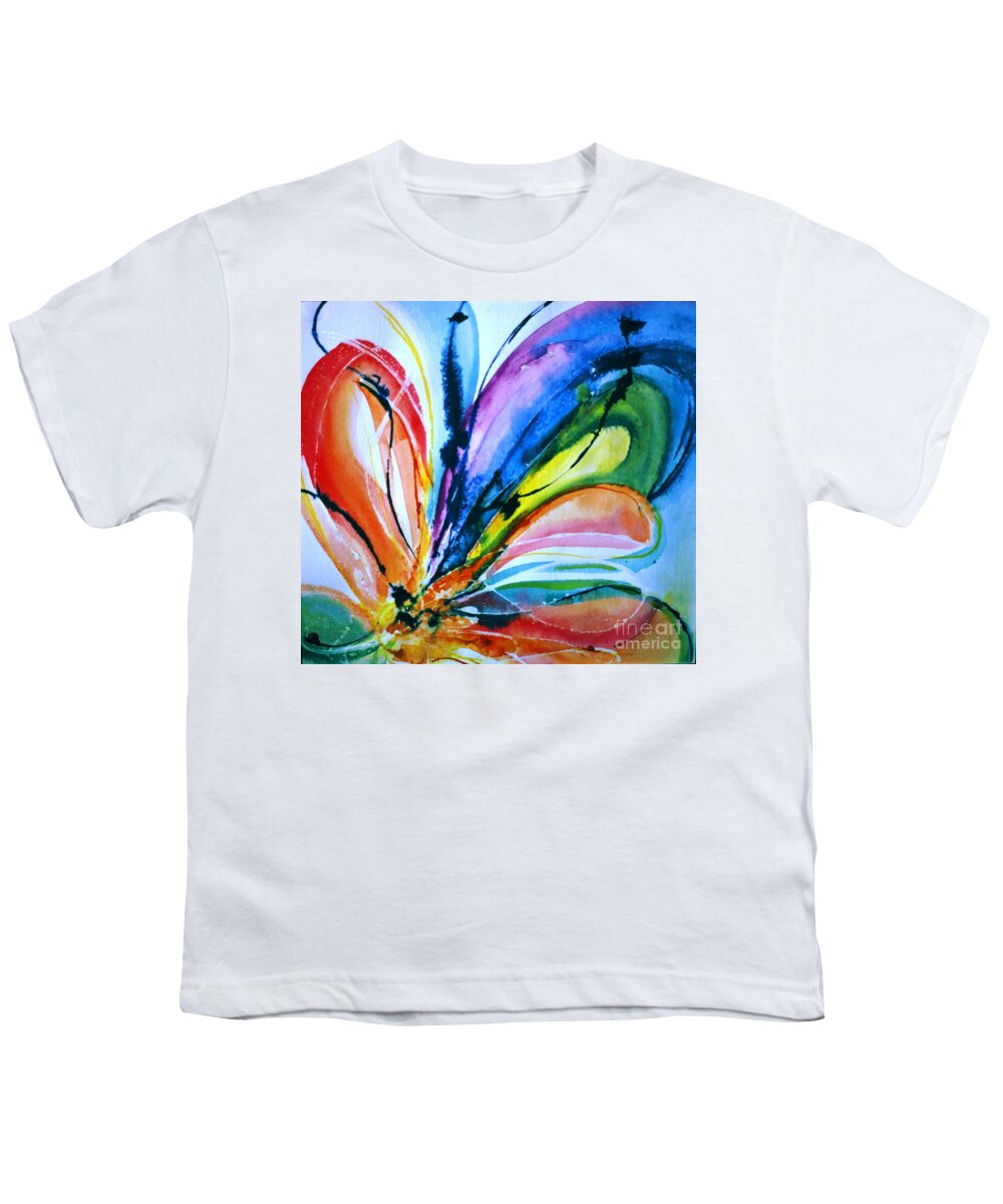 Insects Youth T-Shirt featuring the painting What A Fly Dreams by Rory Siegel