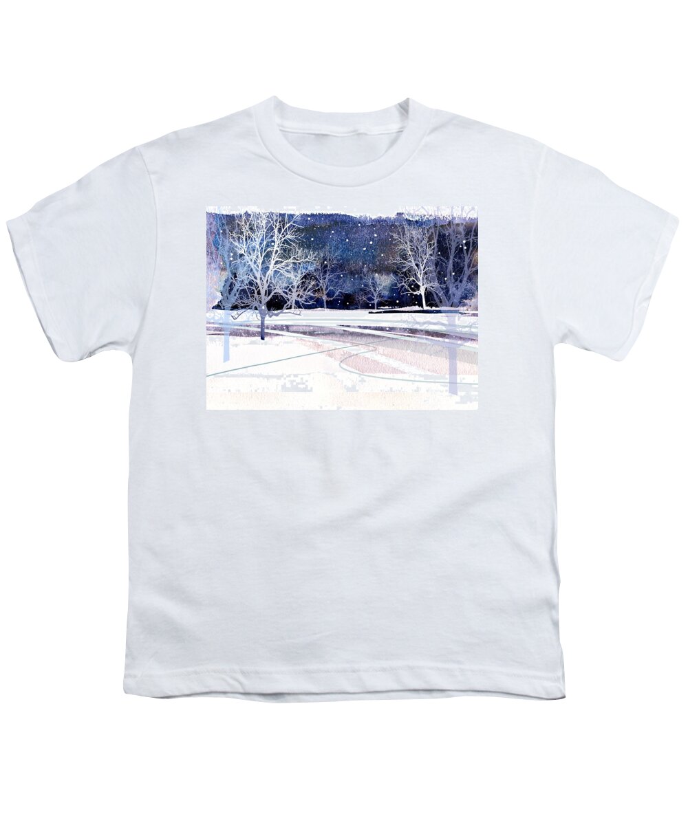 Winter Youth T-Shirt featuring the painting Winter Wonderland by Paul Sachtleben