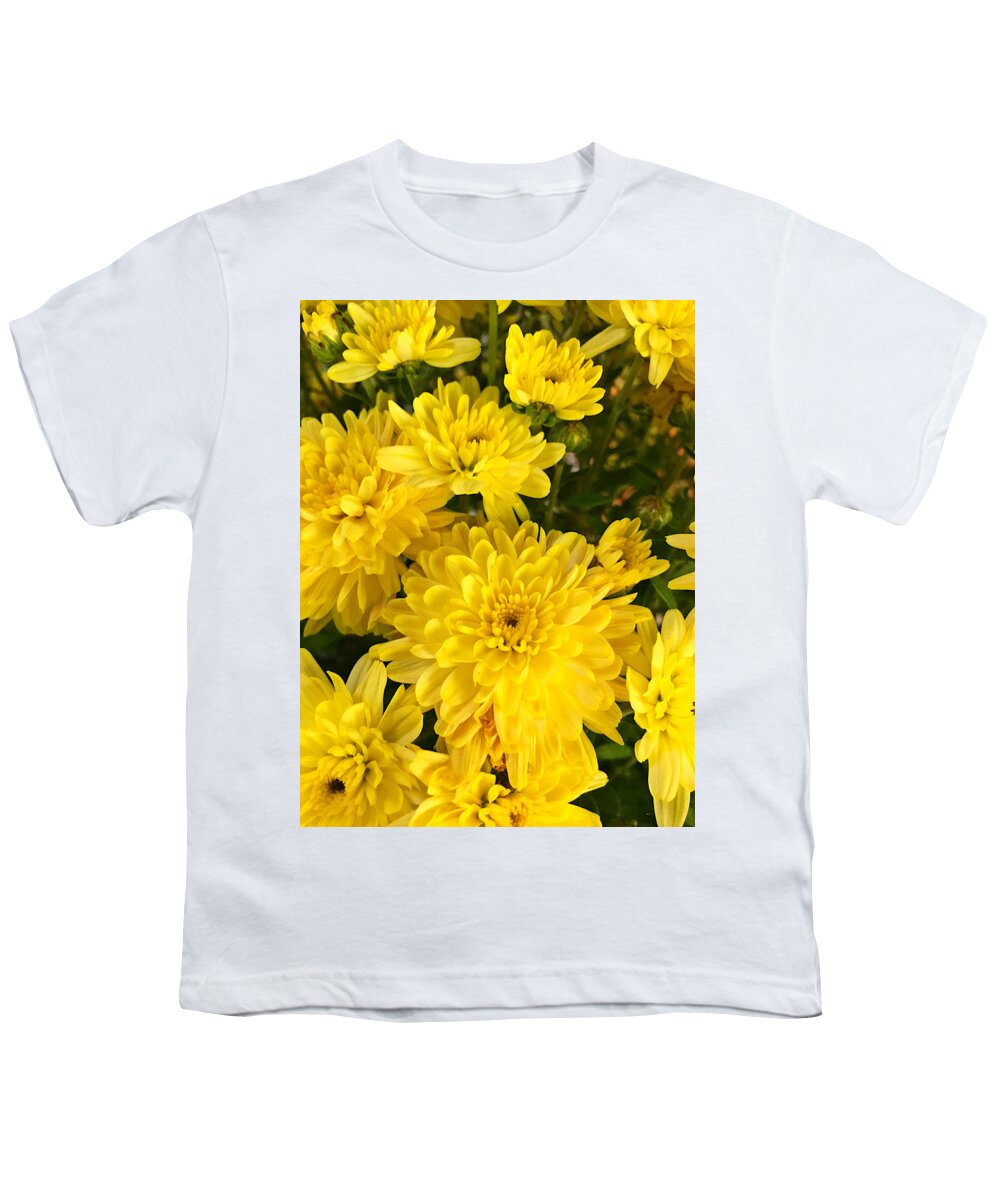 Flowers Youth T-Shirt featuring the photograph Yellow Flowers by Lisa Pearlman