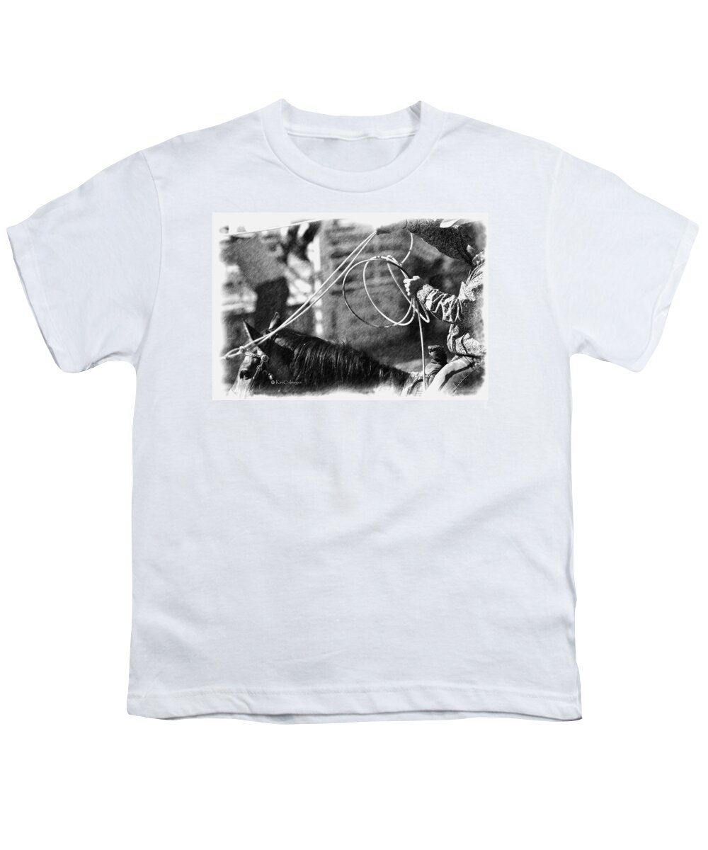 Rope Youth T-Shirt featuring the photograph Ready to Rope 2 by Kae Cheatham