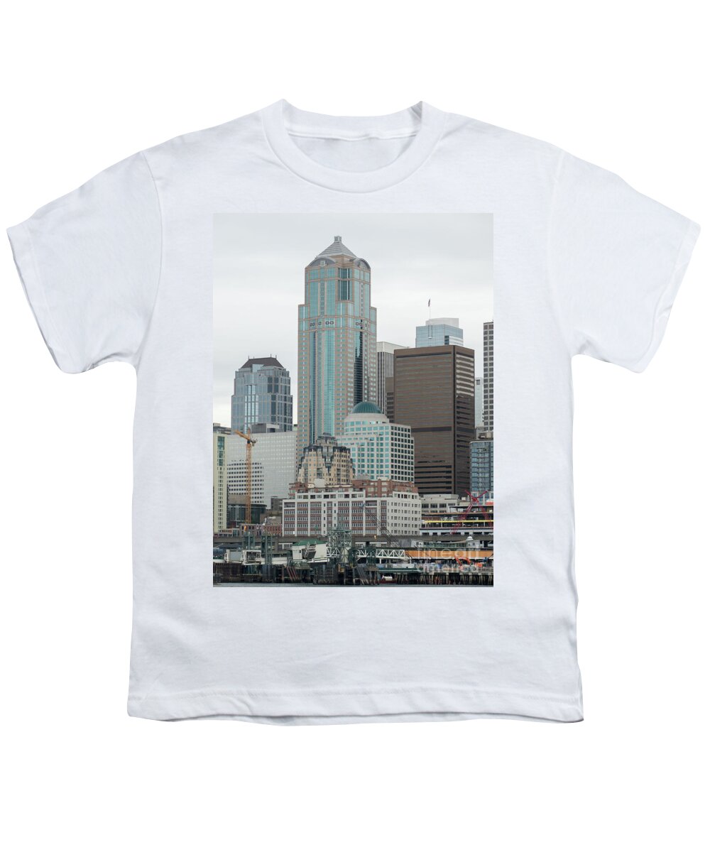 America Youth T-Shirt featuring the photograph Seattle skyline #1 by Rod Jones