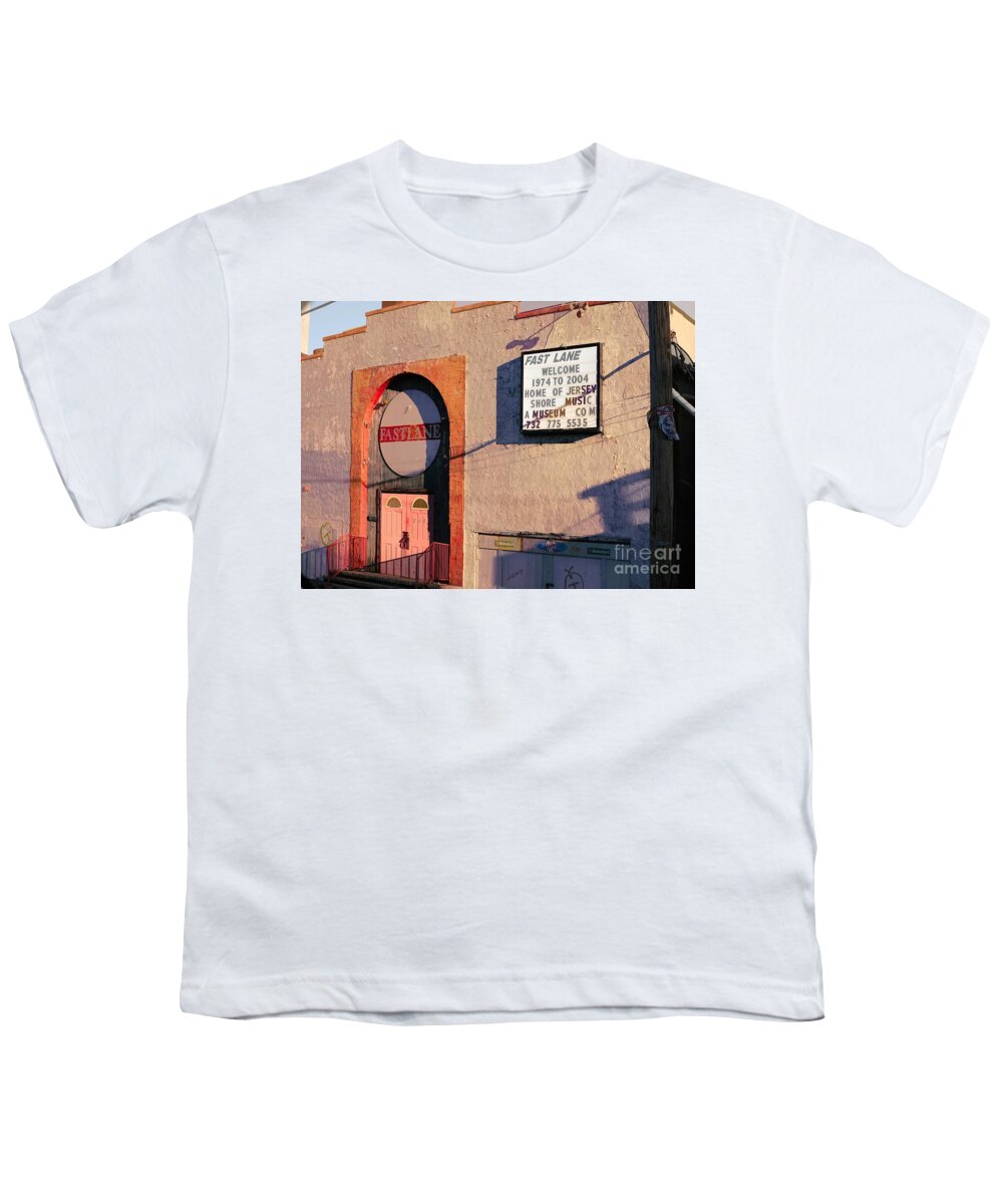 New Jersey Youth T-Shirt featuring the photograph 1974 to 2004 Jersey Shore Music Now Demolished by Chuck Kuhn
