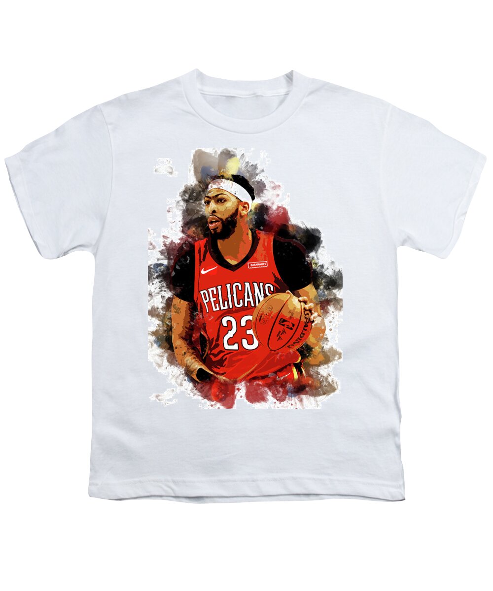 sengetøj intelligens frill Anthony Davis Pelicans NBA Youth T-Shirt by Afrio Adistira - Pixels