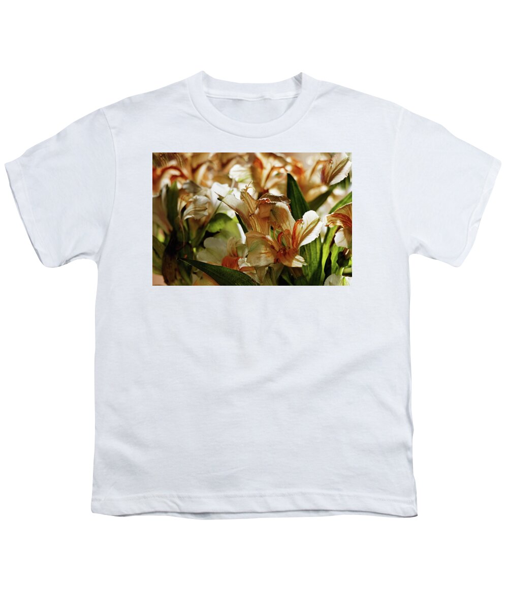 Lily Youth T-Shirt featuring the photograph Faded Lilies Abstract by Jeff Townsend