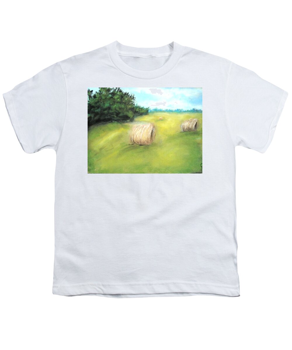 Farm Youth T-Shirt featuring the pastel Fields Of Dreams by Jen Shearer
