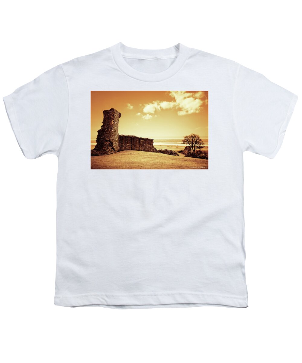 Orange Youth T-Shirt featuring the photograph Hadleigh Castle by Joseph Westrupp