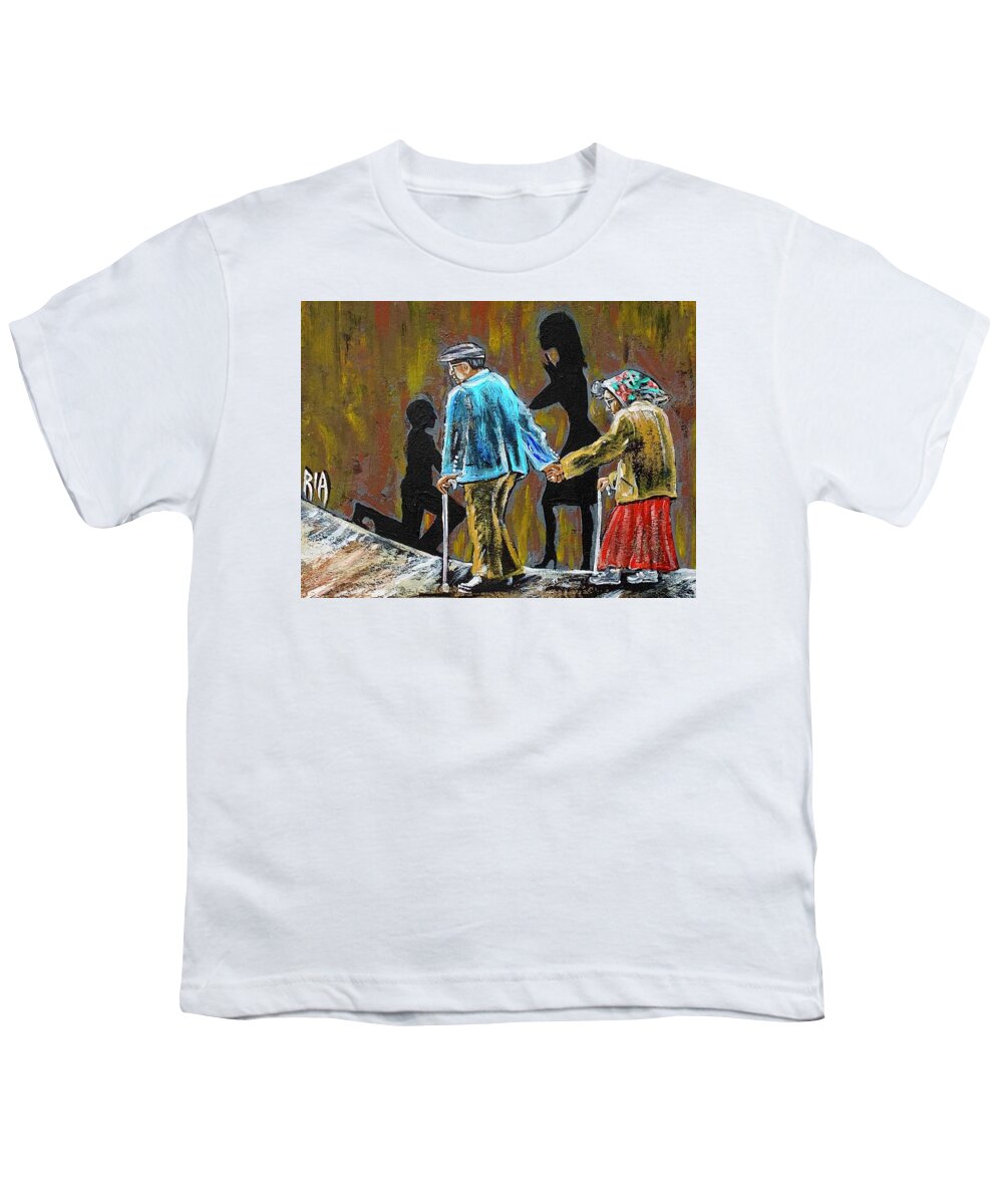 Love Youth T-Shirt featuring the painting Happiness Happened by Artist RiA