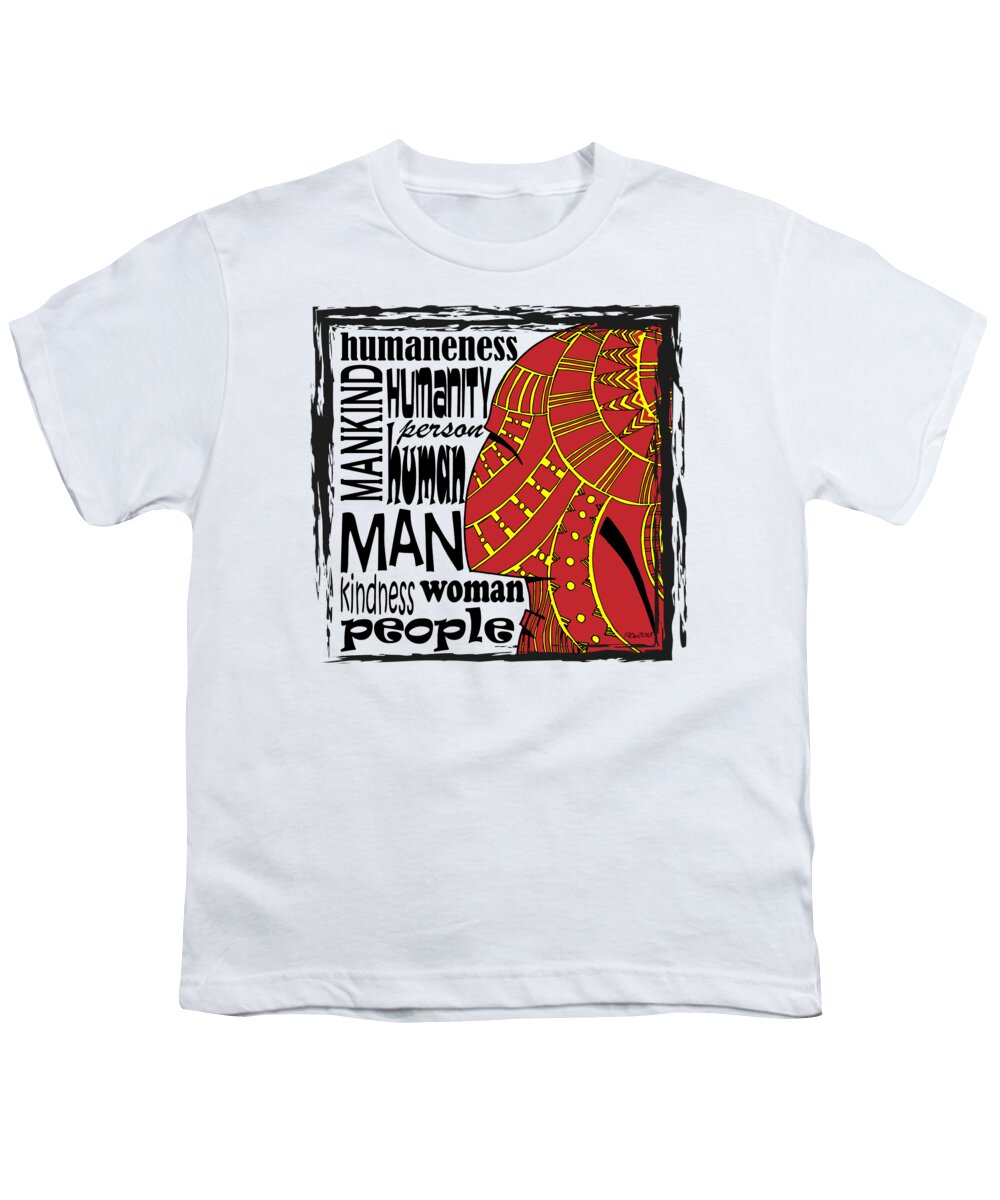 Human Youth T-Shirt featuring the digital art Human being by Piotr Dulski