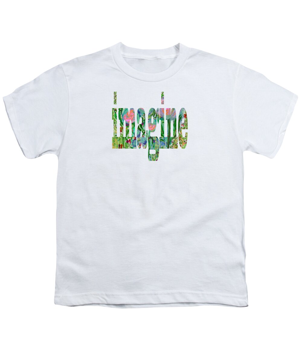 Imagine Youth T-Shirt featuring the painting Imagine 1011 by Corinne Carroll