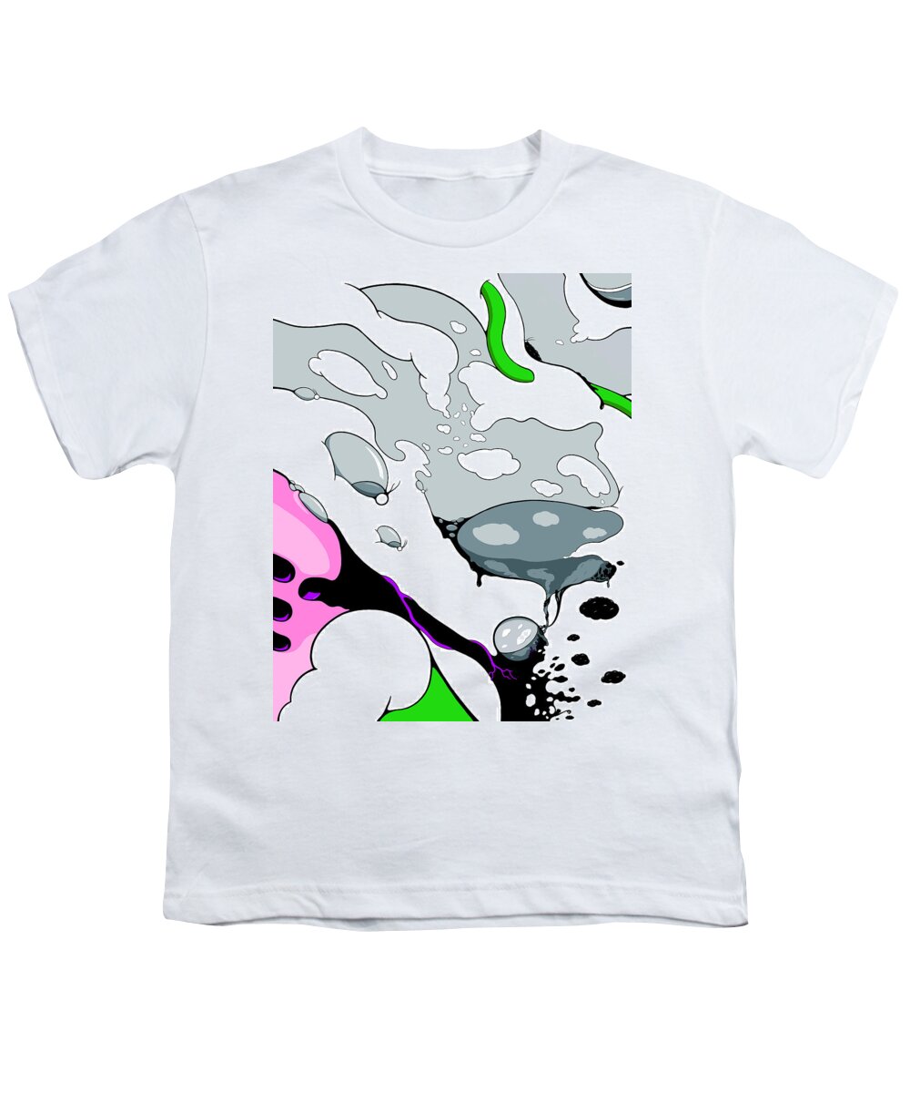 Bubbles Youth T-Shirt featuring the drawing Infusion by Craig Tilley