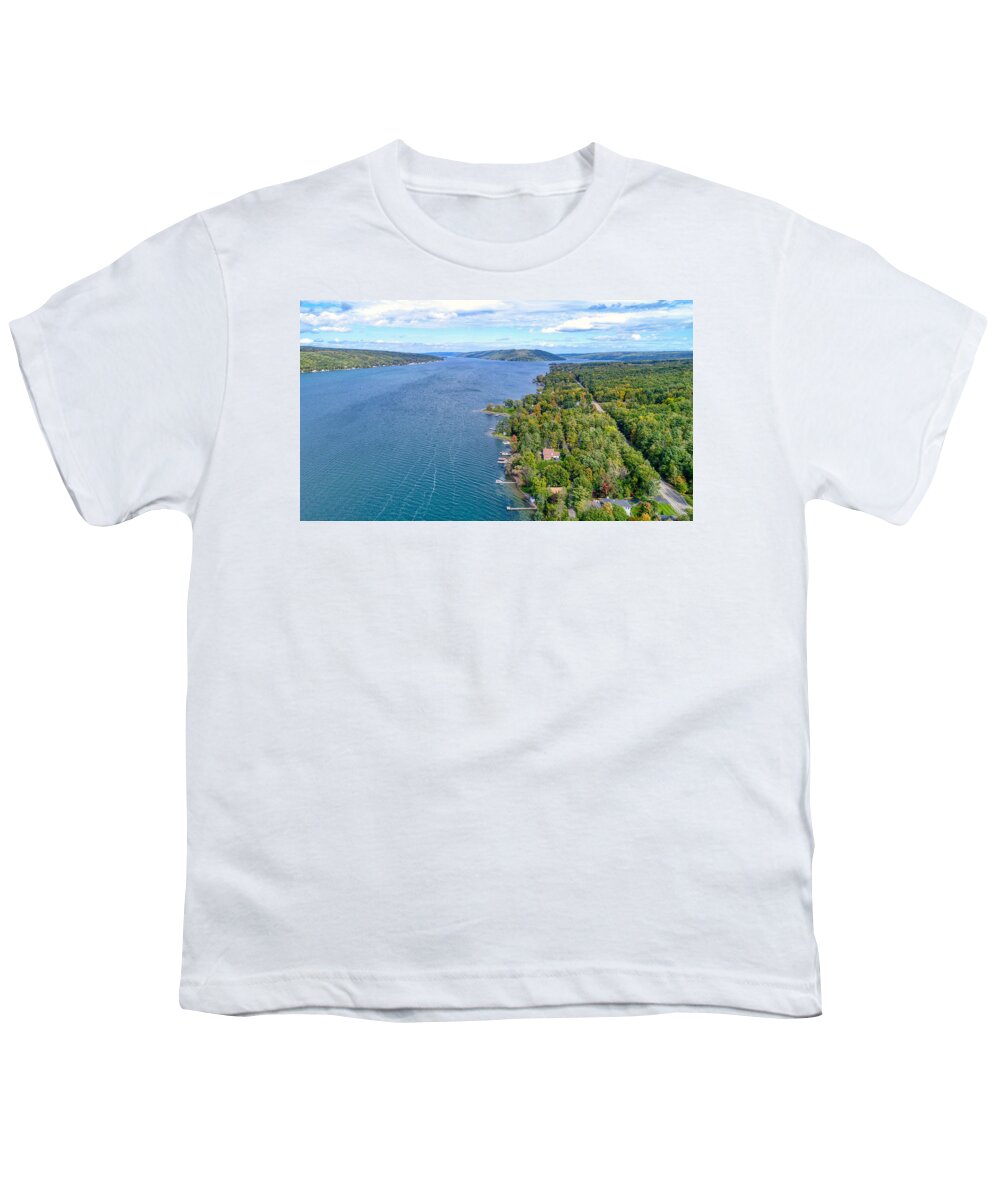Finger Lakes Youth T-Shirt featuring the photograph Keuka Center Point by Anthony Giammarino