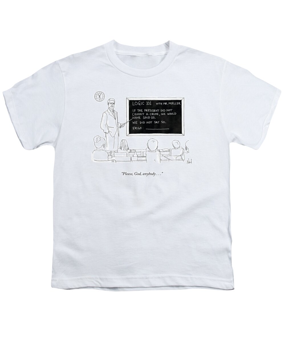 Please Youth T-Shirt featuring the drawing Logic 101 by Neil Dvorak