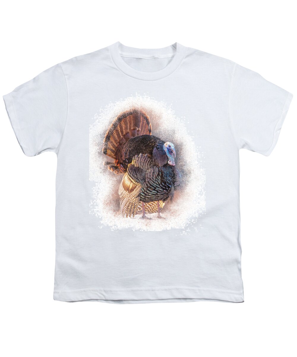 Turkey Youth T-Shirt featuring the photograph Male Turkey Display by Patti Deters