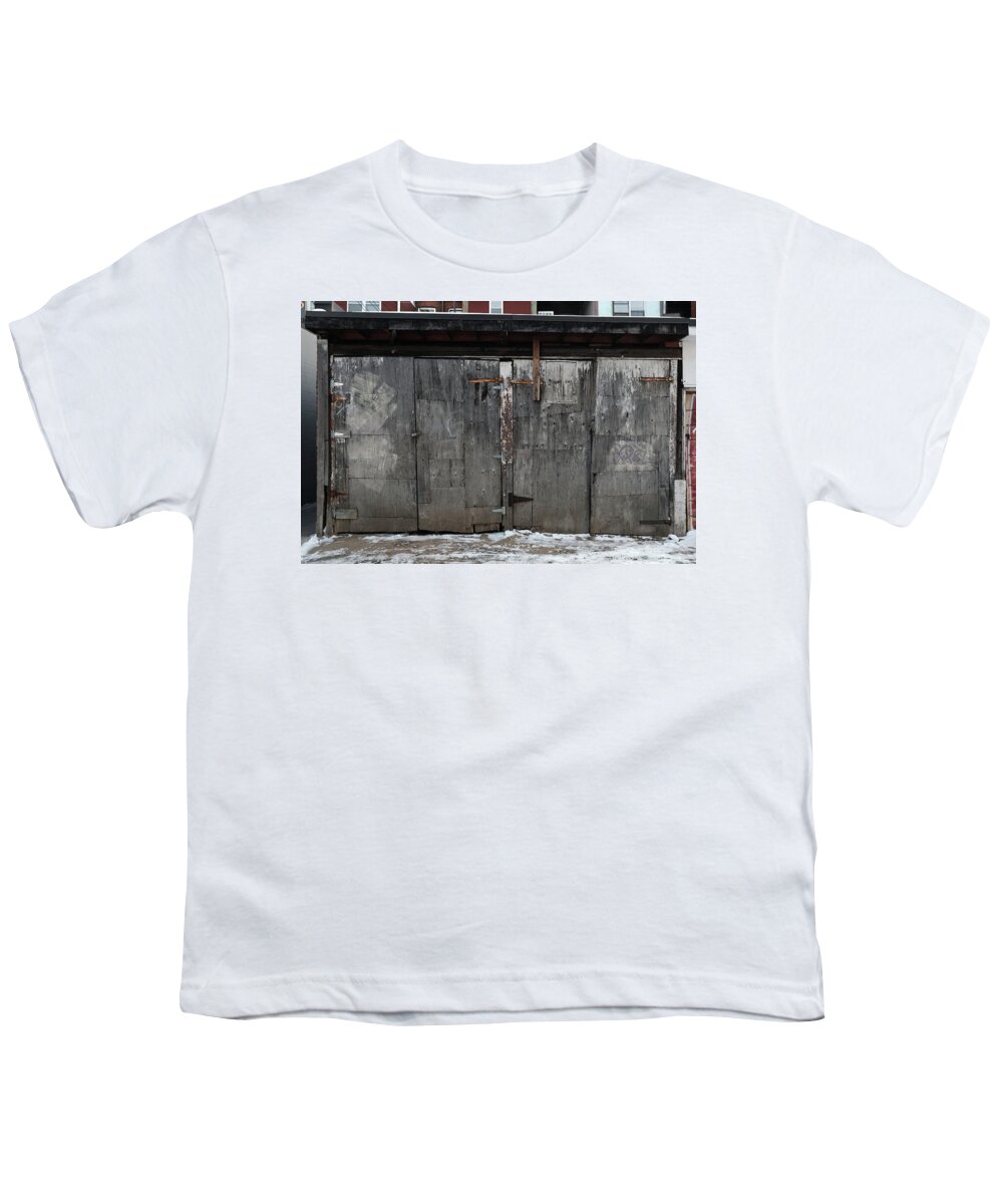 Alley Youth T-Shirt featuring the photograph More Alley Doors by Kreddible Trout