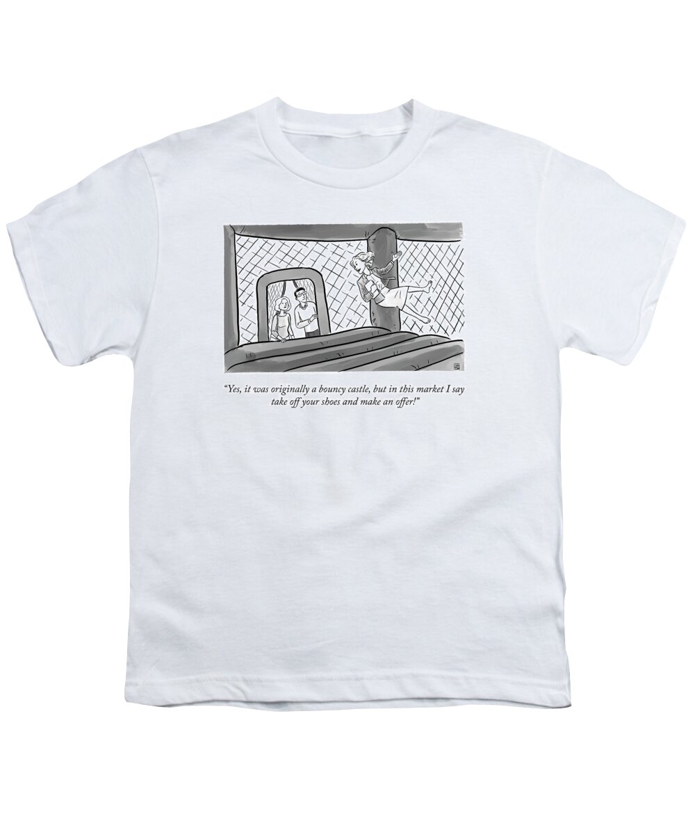 yes Youth T-Shirt featuring the drawing Originally a Bouncy Castle by Pia Guerra and Ian Boothby