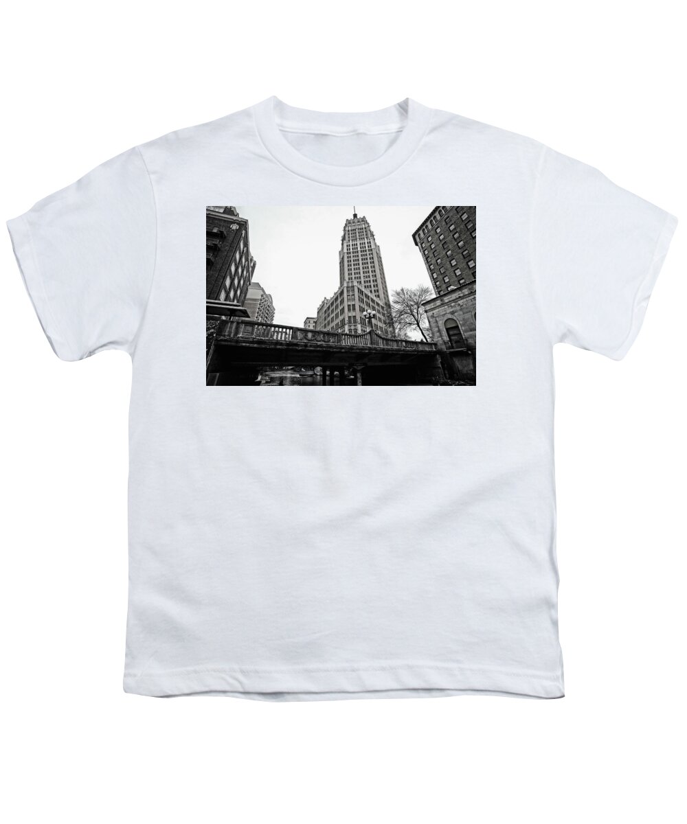 Architechture Youth T-Shirt featuring the photograph San Antonio Architecture by George Taylor