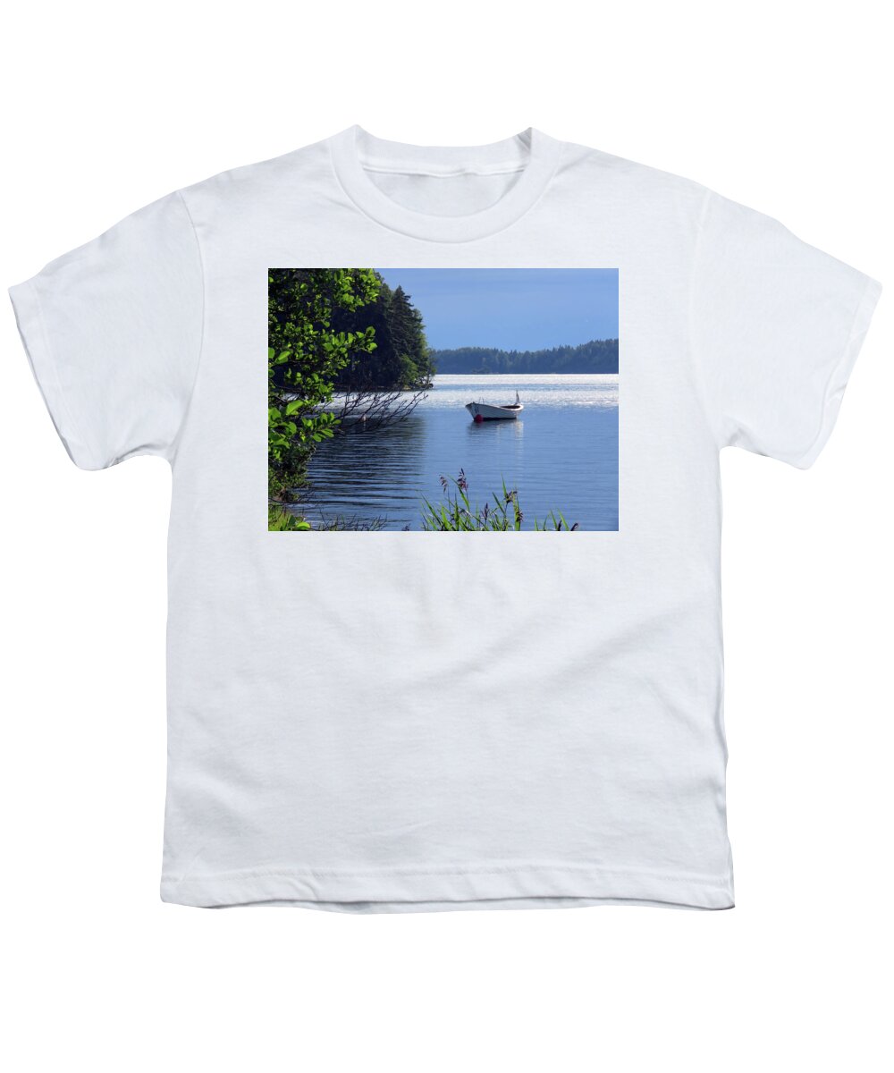 Morning Youth T-Shirt featuring the photograph Such A Peaceful And Beautiful Morning By The Sea by Johanna Hurmerinta
