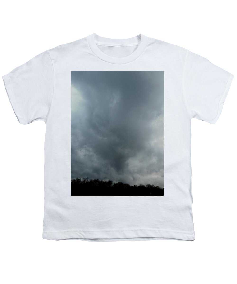 Storm Youth T-Shirt featuring the photograph Swirling January Storm by Ally White